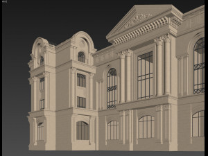 commercial building 3 3D Модель