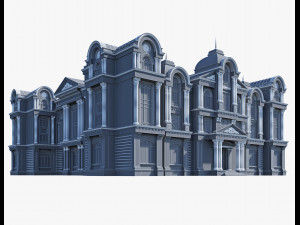 commercial building 3 3D Модель