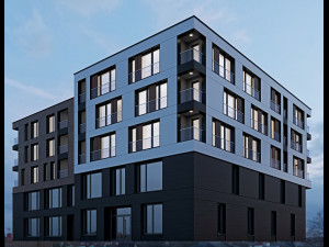 modern residential building 8 3D-Modell