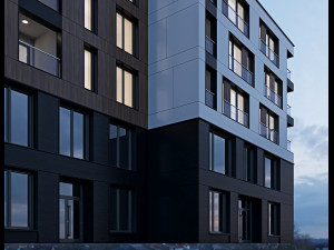 modern residential building 8 3D-Modell