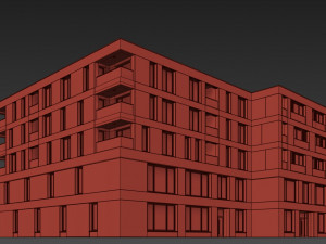 modern residential building 8 3D-Modell