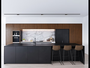 modern kitchen 2 3D Model