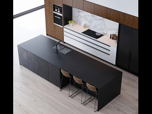 modern kitchen 2 Modelo 3D