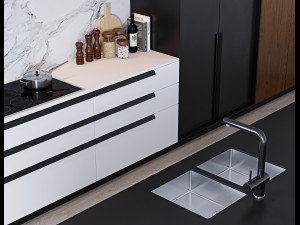modern kitchen 2 Modelo 3D