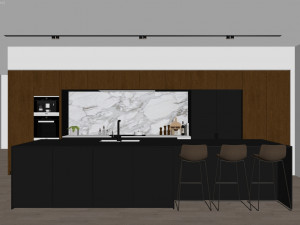 modern kitchen 2 Modelo 3D