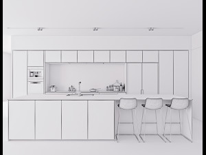 modern kitchen 2 Modelo 3D
