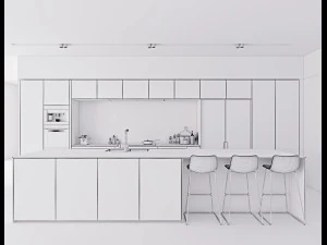 modern kitchen 2 3D Model