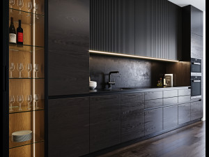 modern kitchen 3 Modello 3D