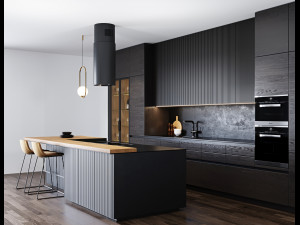 modern kitchen 3 Modello 3D