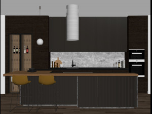 modern kitchen 3 Modello 3D