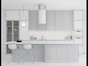 cozinha moderna 3 Modelo 3D