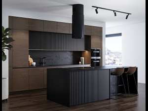 modern kitchen 4 3D Модель