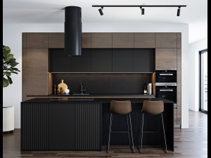 modern kitchen 4 Model 3D