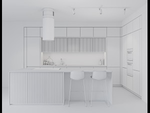 modern kitchen 5 3D Model