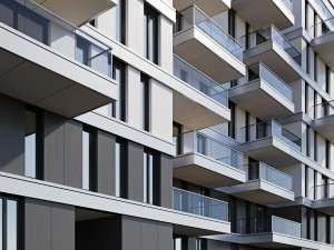 modern residential building 10 Modelo 3D