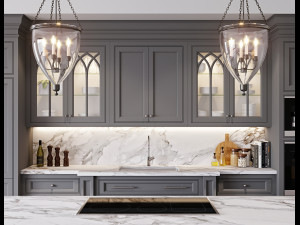 classic kitchen 1 3D Модель