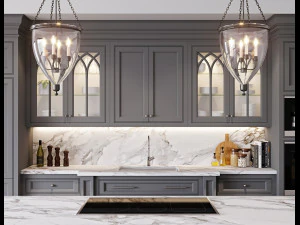 classic kitchen 1 3D Model