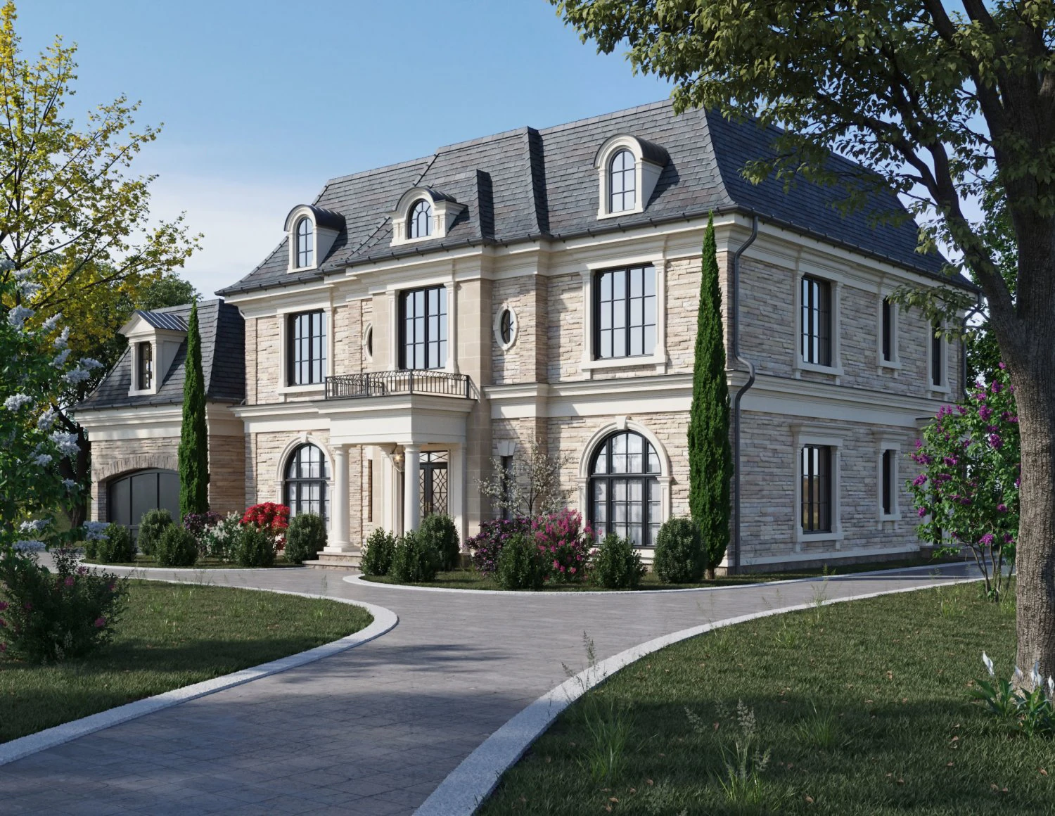 classic house 1 3D Model .c4d .max .obj .3ds .fbx .stl .blend