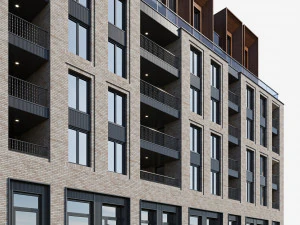 modern residential building 11 3D Model