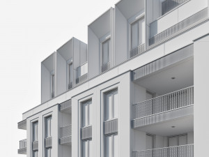 modern residential building 11 Modelo 3D