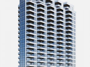modern residential building 13 3D Model
