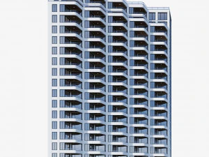 modern residential building 13 3D Model