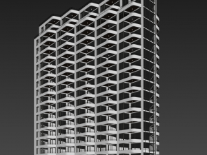 modern residential building 13 Modelo 3D