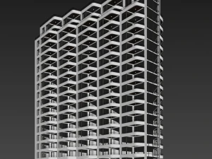 modern residential building 13 3D Model
