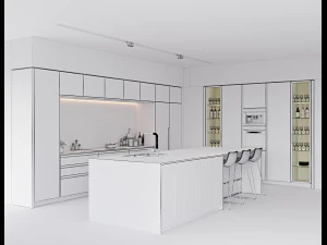 modern kitchen 6 3D Model