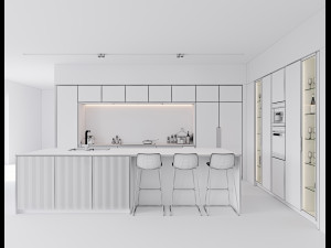 modern kitchen 6 3D मॉडल