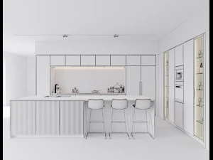 modern kitchen 6 3D Model
