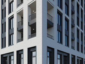 modern residential building 14 3D Model