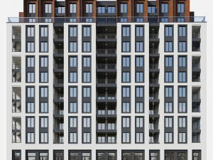 modern residential building 14 3D Model