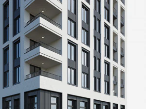modern residential building 14 3D Model