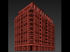 modern residential building 14 3D Model