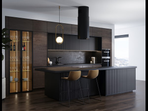 modern kitchen 7 3D 모델