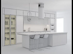 modern kitchen 7 3D Model