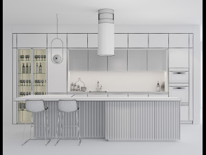 modern kitchen 7 3D मॉडल