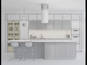 modern kitchen 7 3D Model