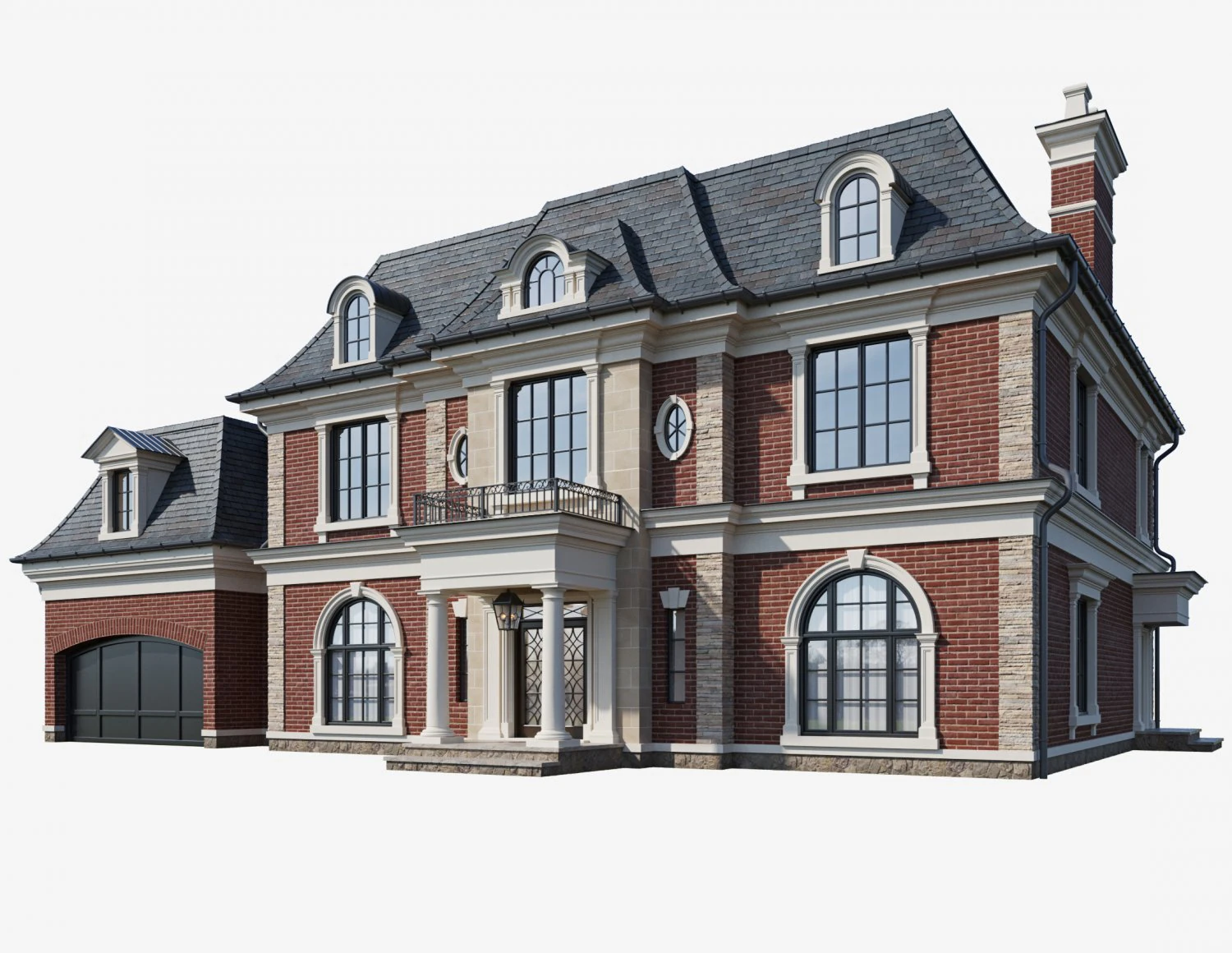 casa cl&aacute;ssica 2 Modelo 3D .c4d .max .obj .3ds .fbx .stl .blend 