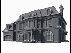 casa cl&aacute;ssica 2 Modelo 3D