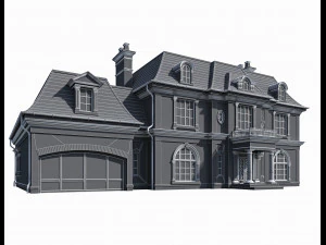 casa cl&aacute;ssica 2 Modelo 3D