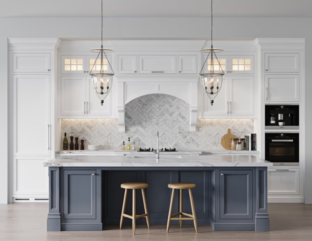 classic kitchen 3 Modèle 3D .c4d .max .obj .3ds .fbx .stl .blend 