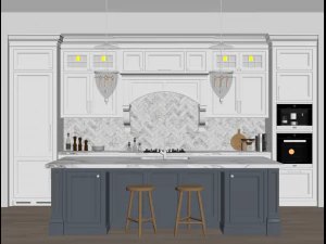 classic kitchen 3 3D Model