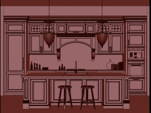 classic kitchen 3 Modèle 3D