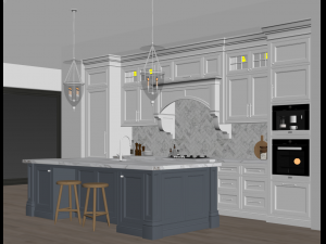 classic kitchen 3 Modèle 3D