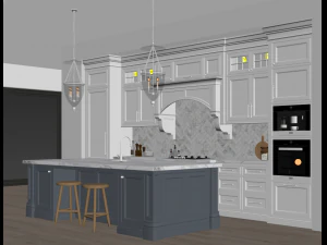 classic kitchen 3 3D Model