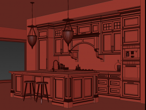 classic kitchen 3 Modèle 3D