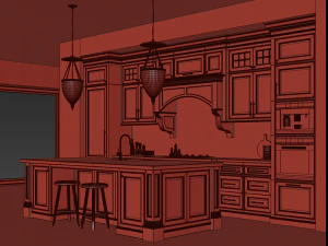 classic kitchen 3 3D Model