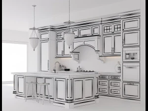 classic kitchen 3 3D Model